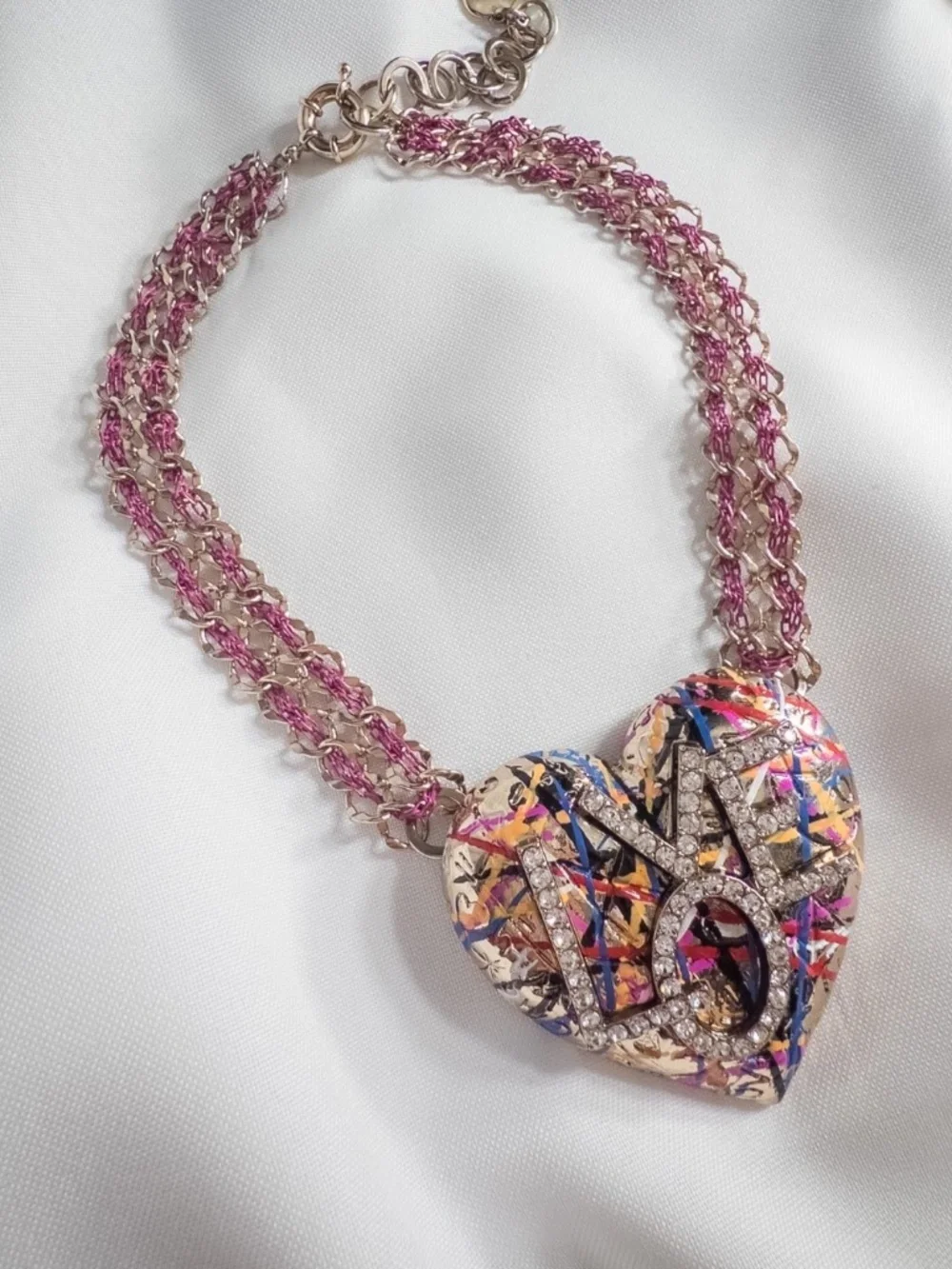 Betsey Johnson Heart Harlem Necklace